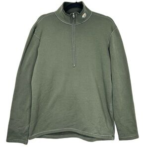 MOUNTAIN HARDWARE green reversible 1/4 zip sweater CC10